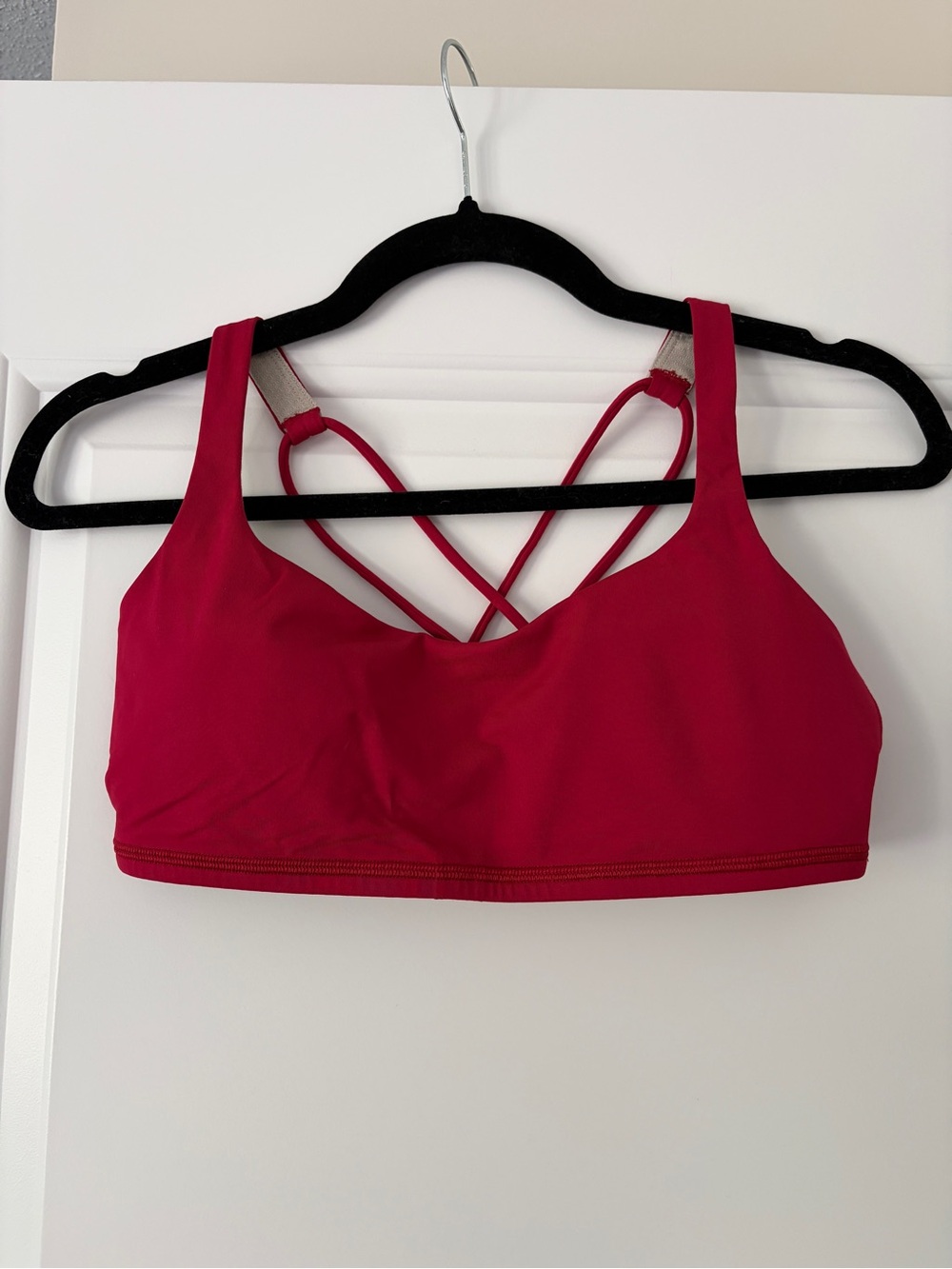 lululemon athletica Red Strappy Sports Bra